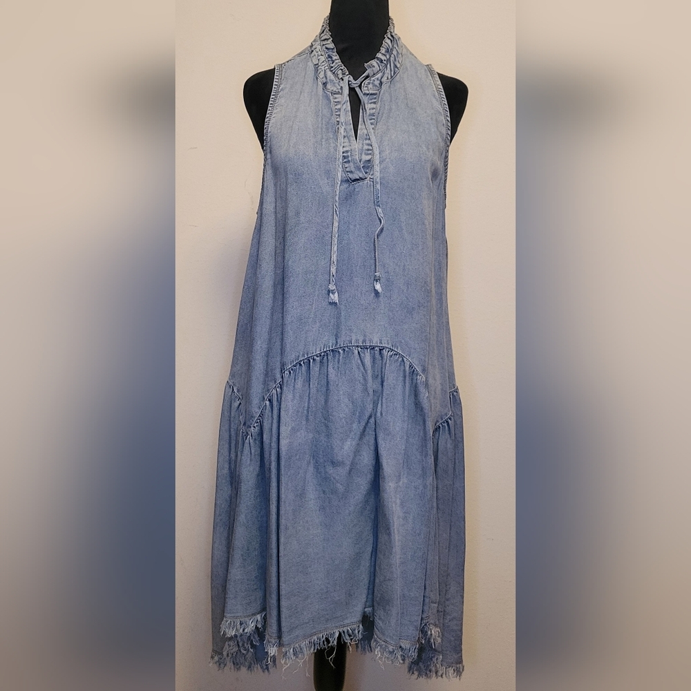 Catherines Light Blue Denim Dress